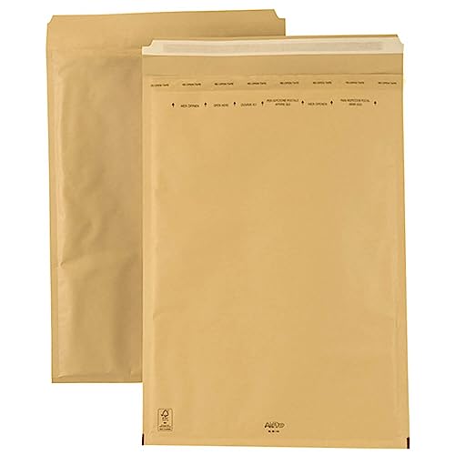 smiley pack 100 Luftpolstertaschen Luftpolsterumschläge Gr. I/9 Braun (320x455 mm) DIN A3 gepolsterte Briefumschläge Polsterversandtaschen Versandtaschen Luftpolsterversandtaschen gepolstert von smiley pack