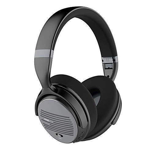 Smpl Noise Cancelling Kopfhörer - Bluetooth-Over-Ear-Kopfhörer, mit Mikrofon zum Anrufen, 16-Stunden-Spielzeit - Schwarz von smpl