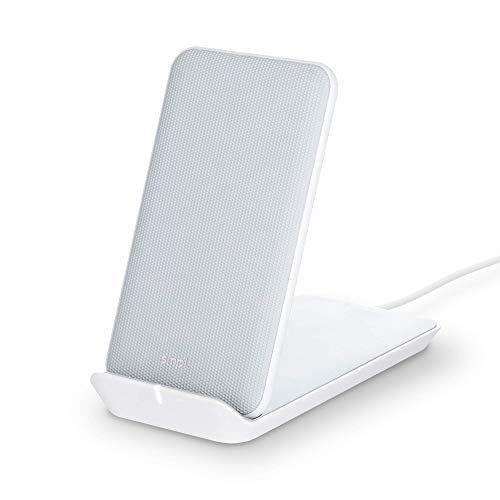Smpl Wireless Ladegerät - Kabelloser Ladeständer 10W, Schnellladegerät, Qi-zertifiziert, kompatibel mit iPhone und Samsung Galaxy - Weiß von smpl