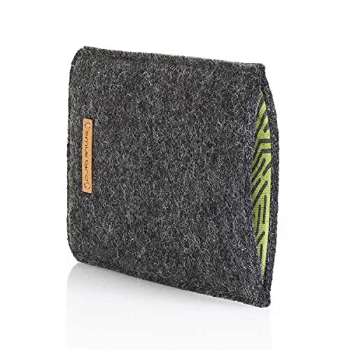 smukbird - Handytasche für iPhone 11 mit Case | aus echtem Filz + Baumwolle | anthrazit | Design: Stripes smukbird - Handytasche für iPhone 11 mit Case | aus echtem Filz + Baumwolle | anthrazit | Design: Stripes von smukbird