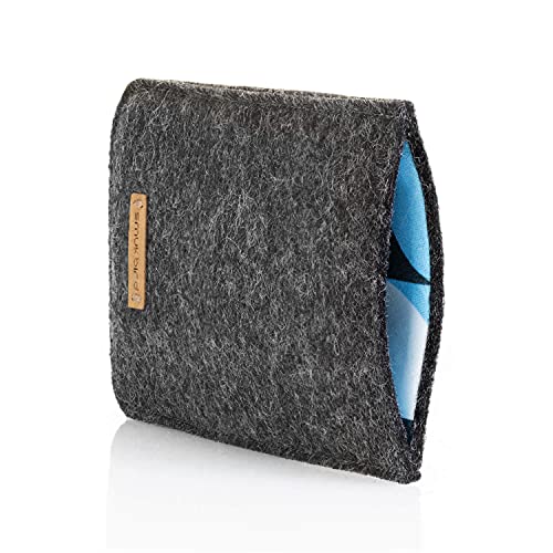 smukbird - Handytasche für iPhone 13 Pro Max | aus echtem Filz + Baumwolle | anthrazit | Design: Shapes smukbird - Handytasche für iPhone 13 Pro Max | aus echtem Filz + Baumwolle | anthrazit | Design: Shapes von smukbird