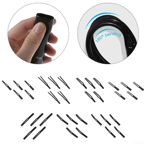 Hochwertige PVC-Schlauchhülsen für verbesserten Schutz von Audiokabeln, perfekte Passform für verschiedene Größen und Arten von Lautsprecherkabeln (7 mm), 5 Stück von snowchecking