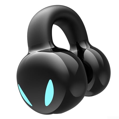 snowchecking Wasserdichte kabellose Ohrhörer mit Geräuschunterdrückungsfunktion, sicheres Ohrclip-Design, kompatibel mit Xiaomi-Geräten (schwarz) von snowchecking