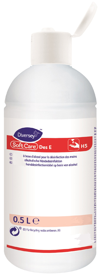 Soft Care Händedesinfektion Des E H5, Flasche, 0,5 Liter von soft care