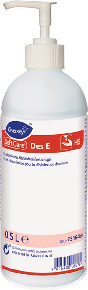 Soft Care Händedesinfektion Des E H5, Pumpflasche, 0,5 Liter von soft care