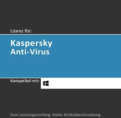 Lizenz für Kaspersky Anti-Virus | 2024 | 1 Gerät | 1 Jahr | Vollversion | Windows PC/Laptop/Tablet | Lizenzcode per Post (FFP) von softwareGO von softwareGO