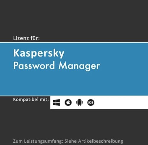 Lizenz für Kaspersky Password Manager | 2024 | 1 Gerät | 1 Jahr | Vollversion | PC/Mac/iOS/Android | Lizenzcode per Post (FFP) von softwareGO von softwareGO