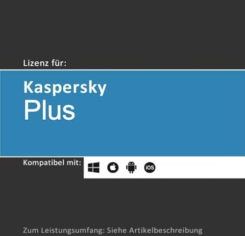 Lizenz für Kaspersky Plus inkl. unbegr. VPN | 2023 | 1-10 Gerät(e) | 1-2 Jahr(e) | Vollversion | Windows/MacOS/iOS/Android | Lizenzcode per Post (FFP) von softwareGO (1 Jahr, 10) von softwareGO