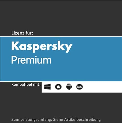 Lizenz für Kaspersky Premium inkl. unbegr. VPN | 2024 | 3-10 Gerät(e) | 1 Jahr | Vollversion | Windows/MacOS/iOS/Android | Lizenzcode per Post o. E-Mail von softwareGO (E-Mail vorab + Post, 3 Geräte) von softwareGO