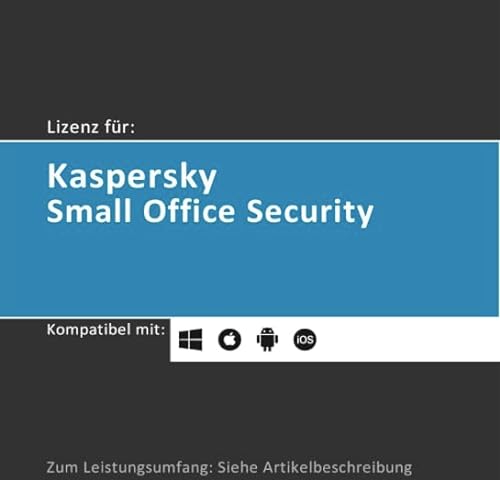 Lizenz für Kaspersky Small Office Security 8 | 2024 | Vollversion | 5-25 Geräte | 5-25 Mobile | 1 Server | 1 Jahr | Win/Server/Mac/Android | Lizenzcode per Post (FFP) von softwareGO von softwareGO