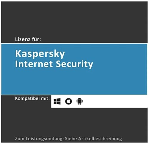 Lizenz per E-Mail für Kaspersky Internet Security | 2024 | 1 Gerät | 2 Jahre | originale Vollversion | PC/Mac/Android | Lizenzcode per E-Mail (i. d. R. innerhalb von 24 Std.) von softwareGO von softwareGO
