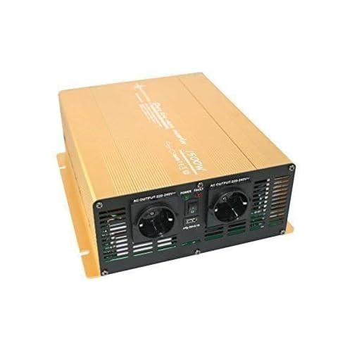 SOLARTRONICS NP1500 Spannungswandler 24V 230V Reiner Sinus 1500W/3000W Wechselrichter 24V auf 230V Stromwandler mit USB-A Anschluss und AC Steckdose Solar Inverter Umwandler von solartronics