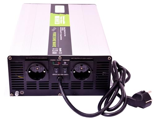 Spannungswandler USV 12V NPS 1000-3000 Watt Reiner Sinus Batterie Akku Solar Strom 230V Unterbrechungsfreie Stromversorgung (1500) von solartronics
