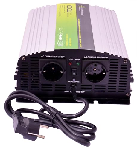 Spannungswandler USV 12V NPS 1000-3000 Watt Reiner Sinus Batterie Akku Solar Strom 230V Unterbrechungsfreie Stromversorgung (1000) von solartronics