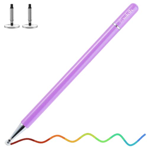 soleilx Universal Tablet Stift - Touch Pen - Touch Pen - Tablet Stylus für Apple Pencil Iphone Ipad Android Smartphone und Tablet - Stift für Handy und Telefon Lila von soleilx