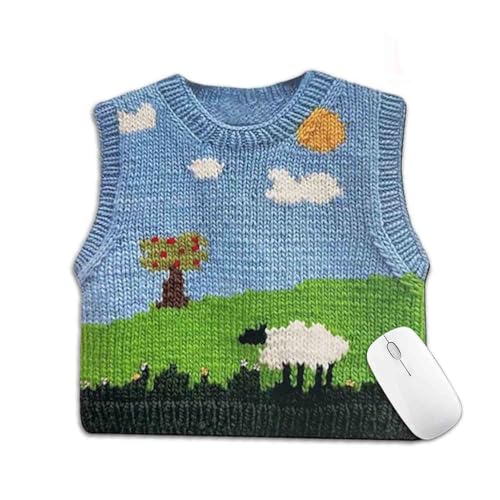New Knitted Sweater Pattern Mouse Pad,Cute Sweater Vest Print Mouse Pad,Non-Slip Knitted Style Rubber Base,Unique Novel Clothes Shape New Knitted Sweater Pattern Mouse Pad,Cute Sweater Vest Print Mouse Pad,Non-Slip Knitted Style Rubber Base,Unique Novel Clothes Shape von soluk