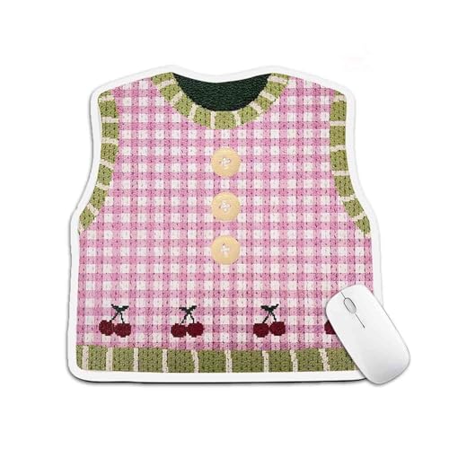 New Knitted Sweater Pattern Mouse Pad,Cute Sweater Vest Print Mouse Pad,Non-Slip Knitted Style Rubber Base,Unique Novel Clothes Shape New Knitted Sweater Pattern Mouse Pad,Cute Sweater Vest Print Mouse Pad,Non-Slip Knitted Style Rubber Base,Unique Novel Clothes Shape von soluk