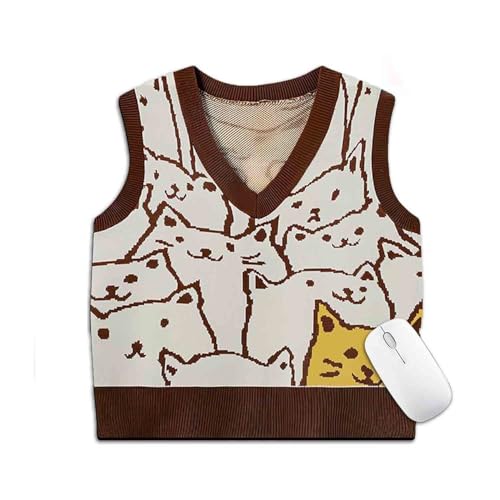 New Knitted Sweater Pattern Mouse Pad,Cute Sweater Vest Print Mouse Pad,Non-Slip Knitted Style Rubber Base,Unique Novel Clothes Shape New Knitted Sweater Pattern Mouse Pad,Cute Sweater Vest Print Mouse Pad,Non-Slip Knitted Style Rubber Base,Unique Novel Clothes Shape von soluk