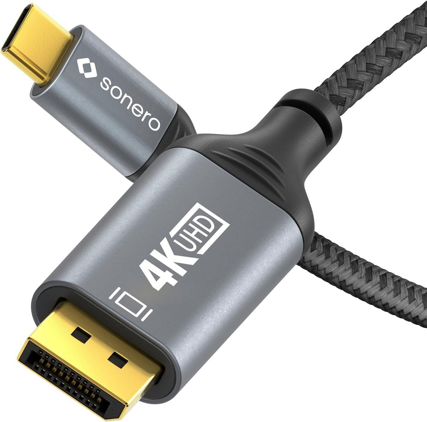 sonero Sonero® 4K USB-C auf DisplayPort Kabel, DisplayPort Stecker auf USB-C Video-Kabel von sonero