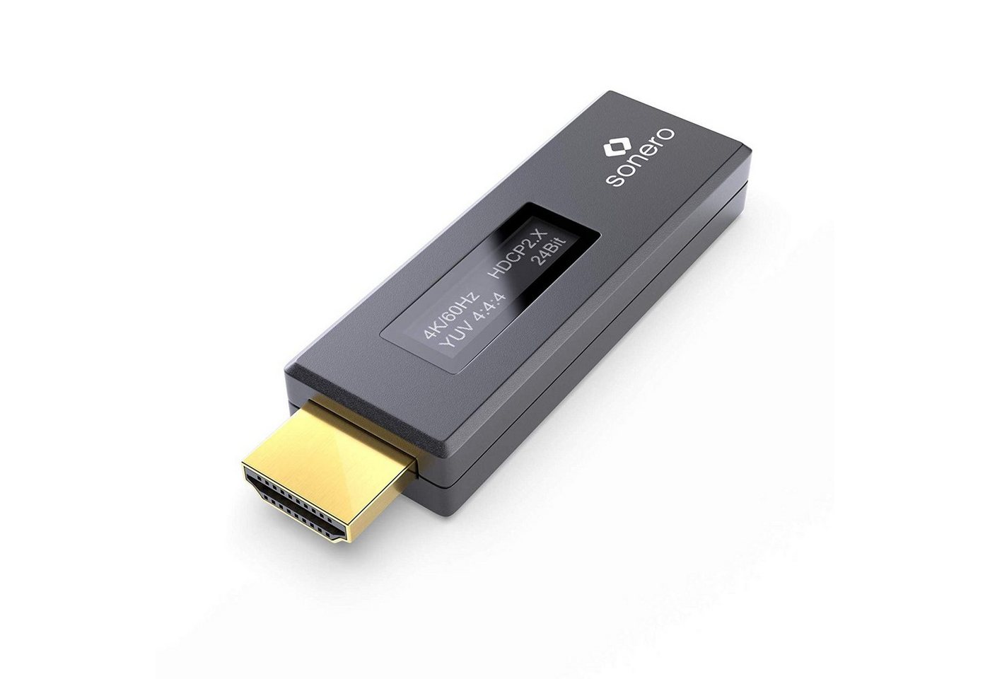 sonero Sonero AVT110 HDMI Signal Detektor mit LCD Screen, 4K schwarz Video-Adapter von sonero