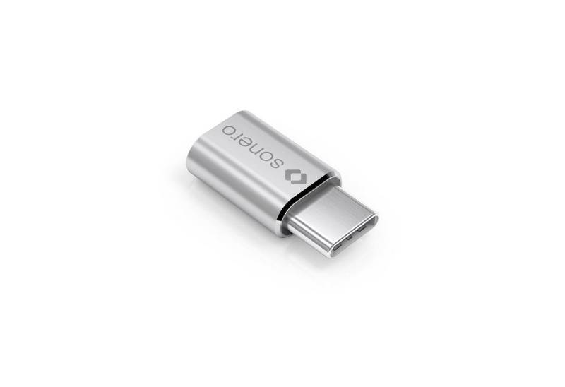 sonero Sonero U-A110 USB-Adapter (USB-C Stecker auf Micro USB-Buchse) alu/sil USB-Kabel von sonero