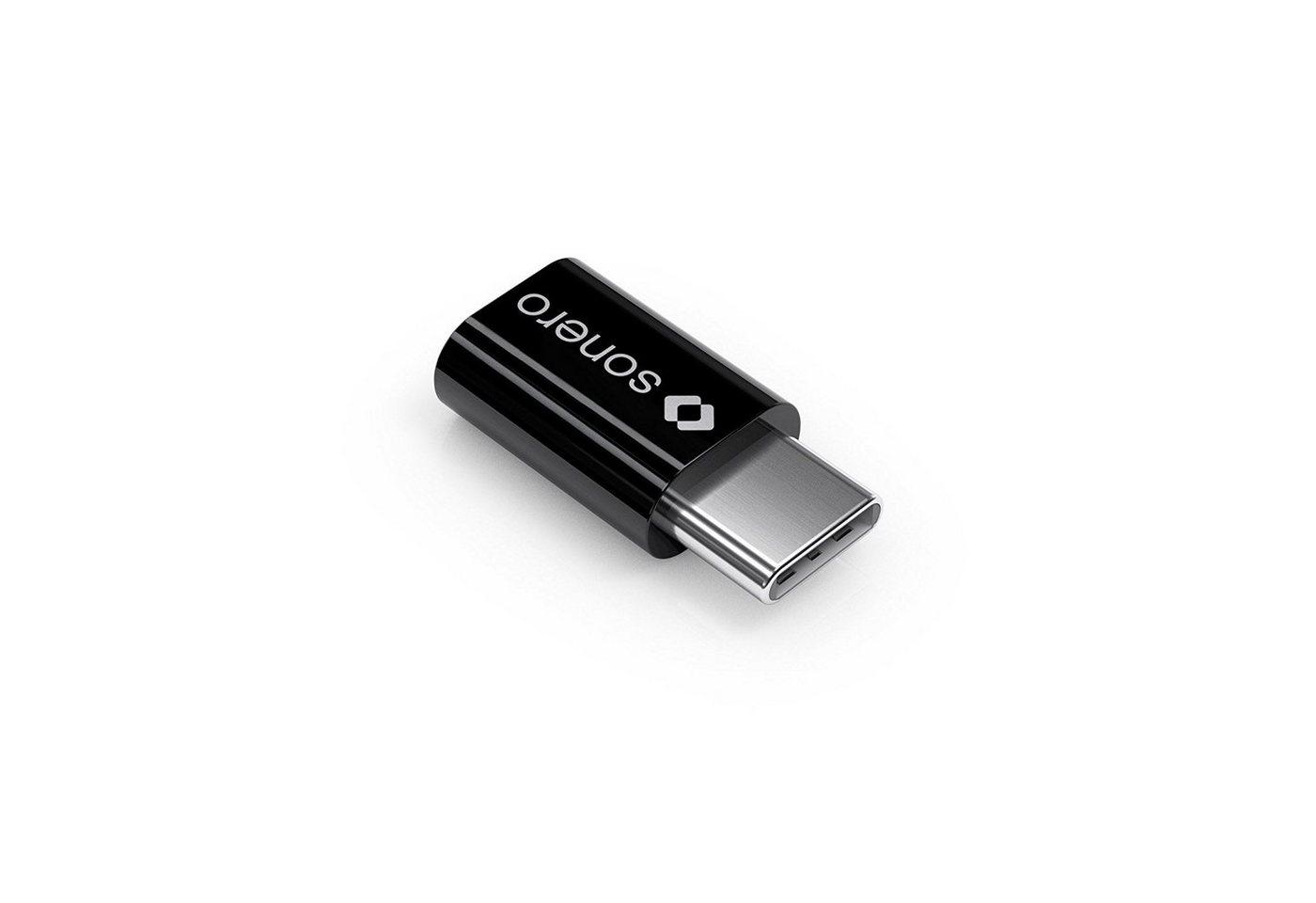 sonero Sonero U-A111 USB-Adapter (USB-C Stecker auf Micro USB-Buchse) schwarz USB-Kabel von sonero