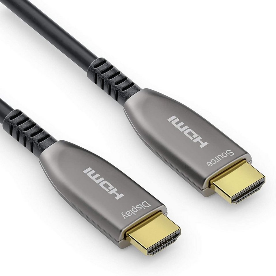 sonero sonero® 20m HDMI Kabel 2.0b, Glasfaser Hybrid, UHD 2160P, 4K60Hz, HDMI-Kabel von sonero