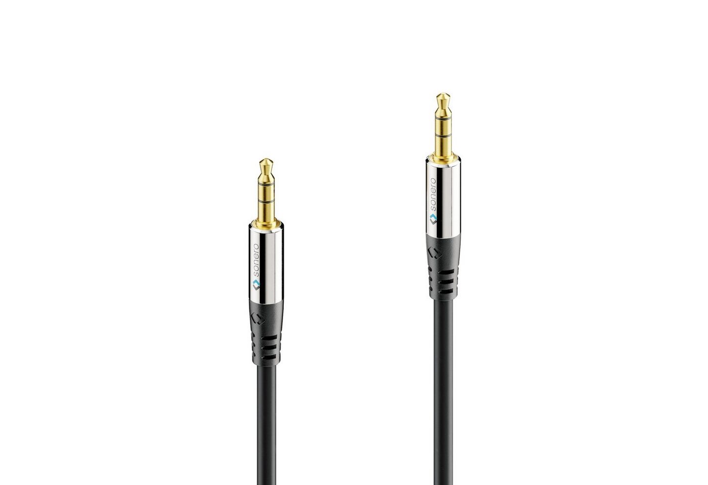 sonero sonero® Premium Audiokabel 3.5mm Klinke, 1,00m, vergoldete Kontakte, Audio-Kabel von sonero