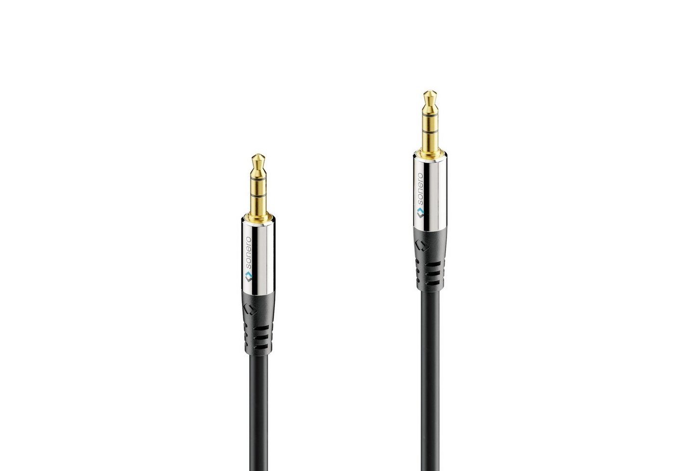 sonero sonero® Premium Audiokabel 3.5mm Klinke, 1,50m, vergoldete Kontakte, Audio-Kabel von sonero