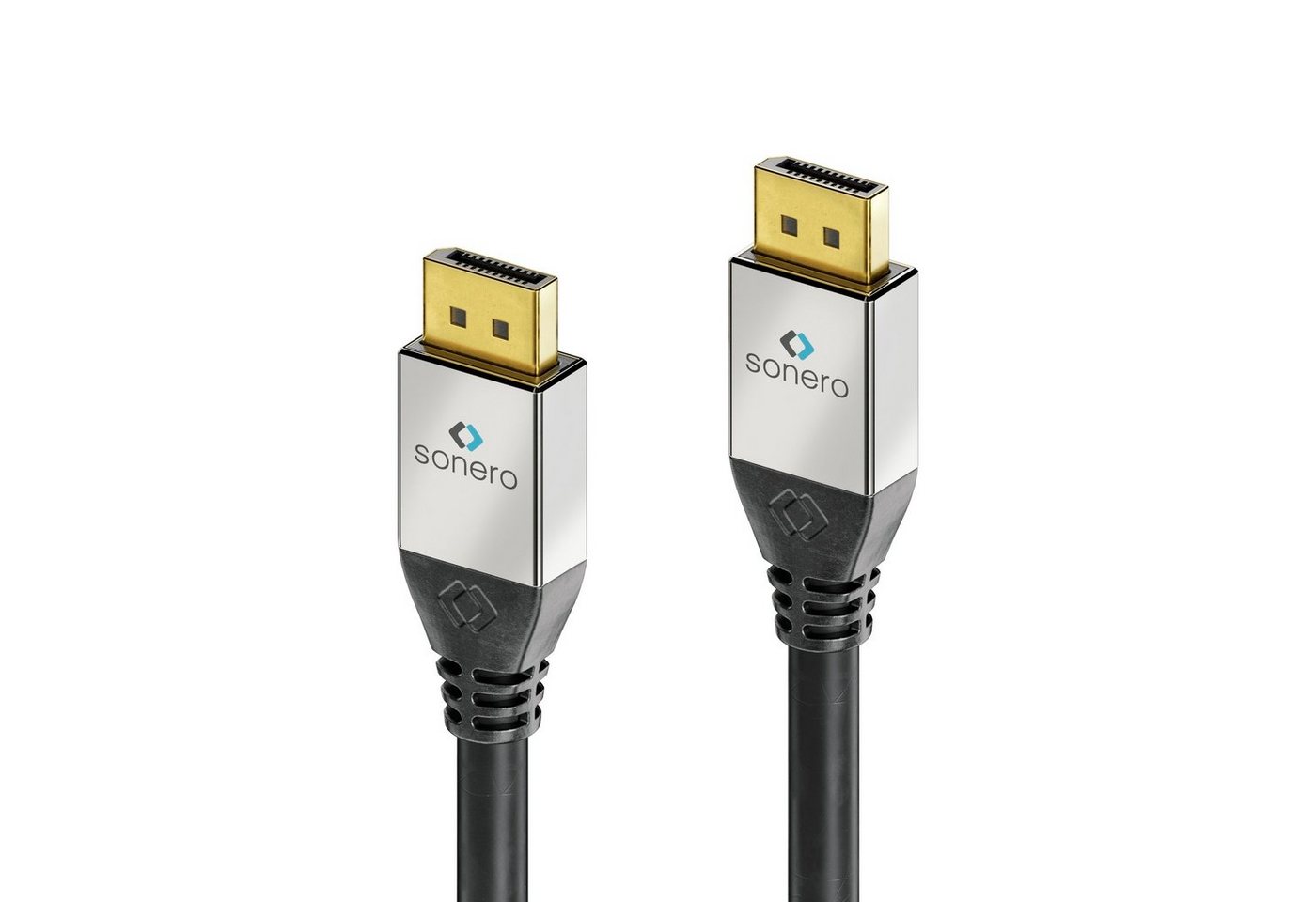 sonero sonero® Premium DisplayPort Kabel, 2,00m, UltraHD / 4K / 60Hz, schwarz Video-Kabel von sonero