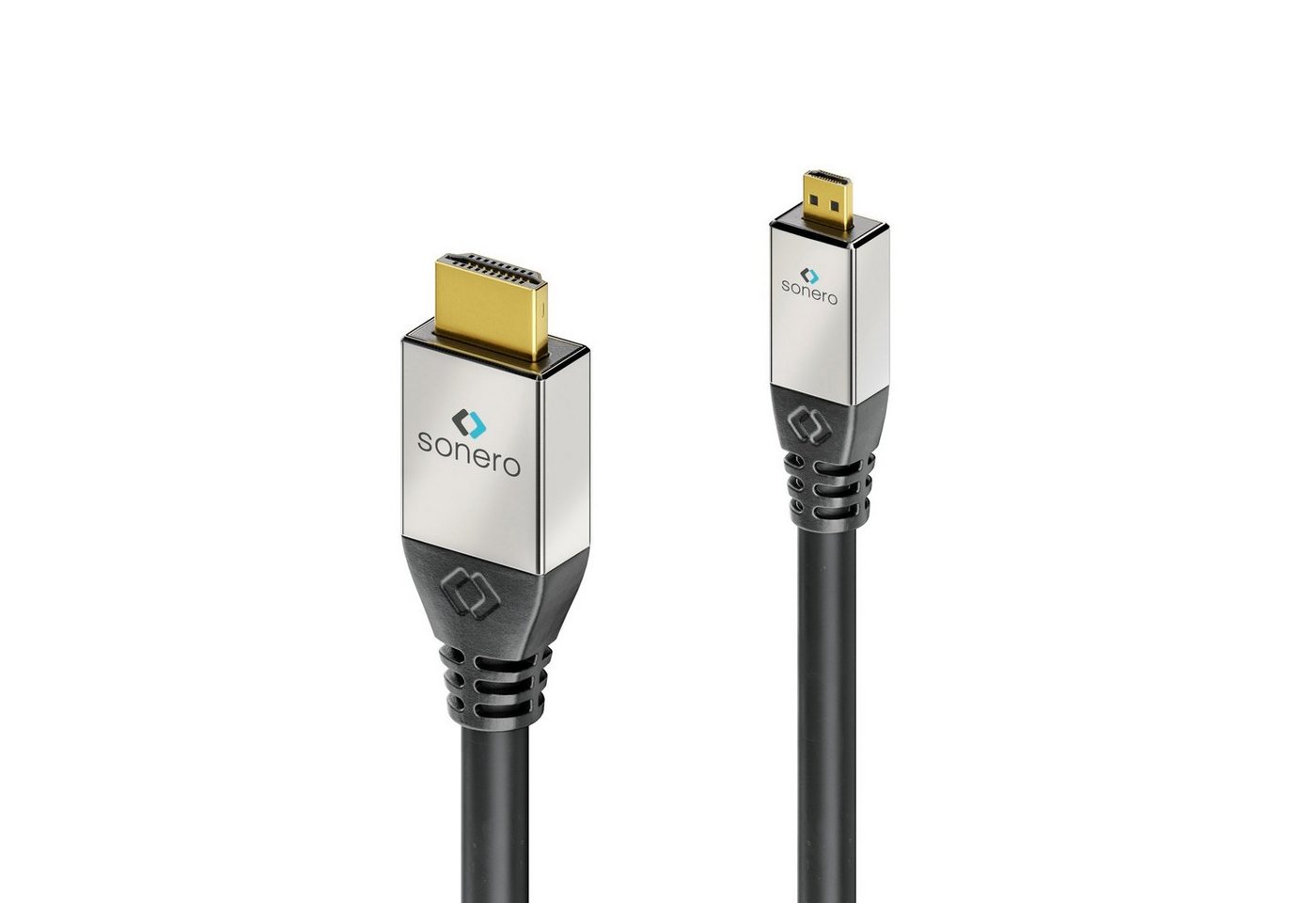 sonero sonero® Premium High Speed Micro HDMI Kabel mit Ethernet, 1,00m, Ultra HDMI-Kabel von sonero