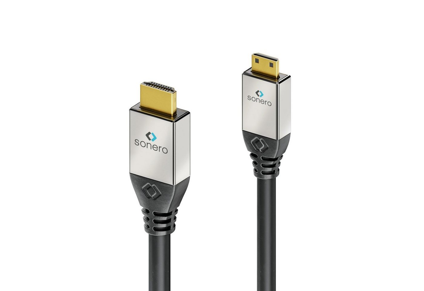 sonero sonero® Premium High Speed Mini HDMI Kabel mit Ethernet, 1,00m, UltraH HDMI-Kabel von sonero