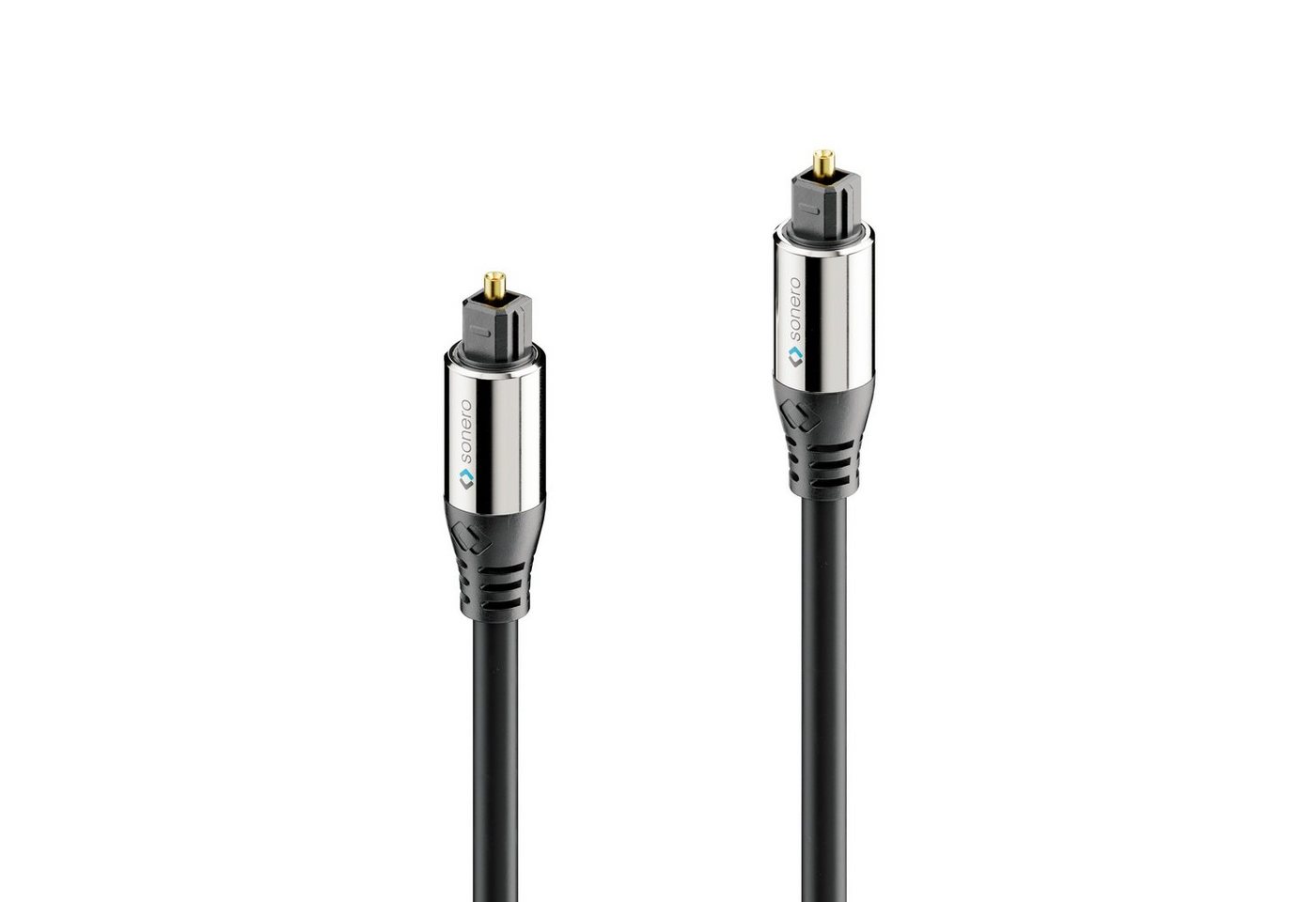 sonero sonero® Premium optisches Toslink Kabel, 1,00m, vergoldete Kontakte, Audio-Kabel von sonero