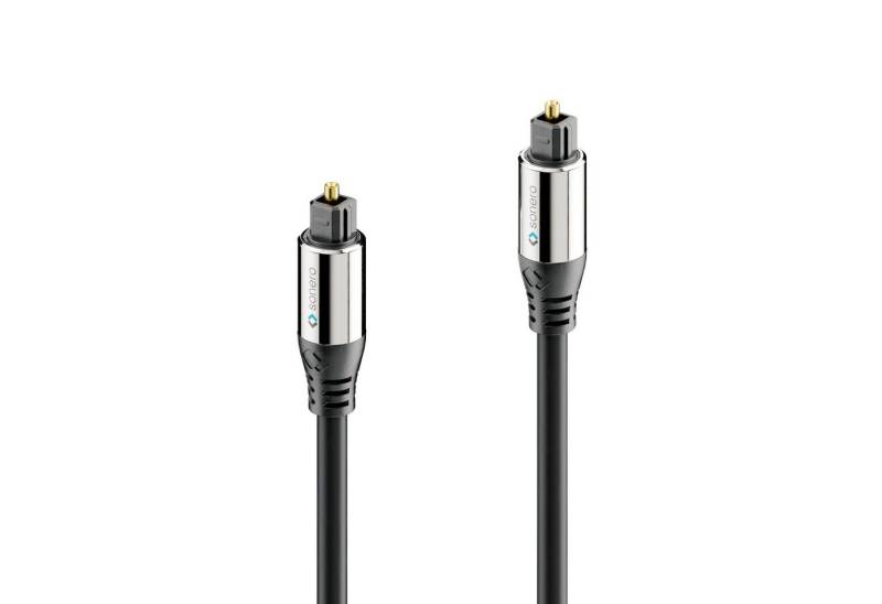 sonero sonero® Premium optisches Toslink Kabel, 1,50m, vergoldete Kontakte, Audio-Kabel von sonero