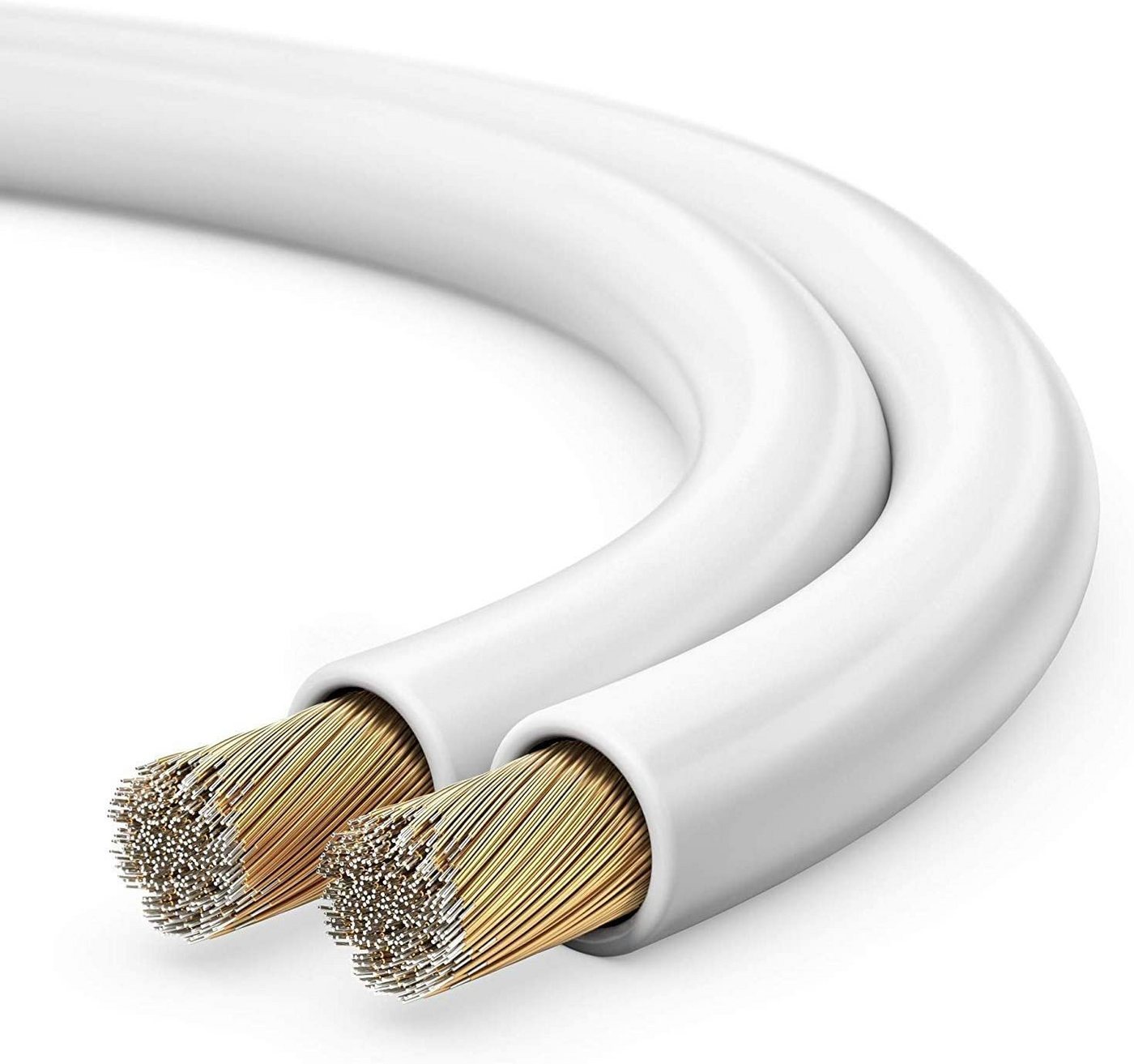 sonero sonero Lautsprecherkabel 2x4,0mm², CCA 20,0m, weiß Audio-Kabel sonero sonero Lautsprecherkabel 2x4,0mm², CCA 20,0m, weiß Audio-Kabel von sonero