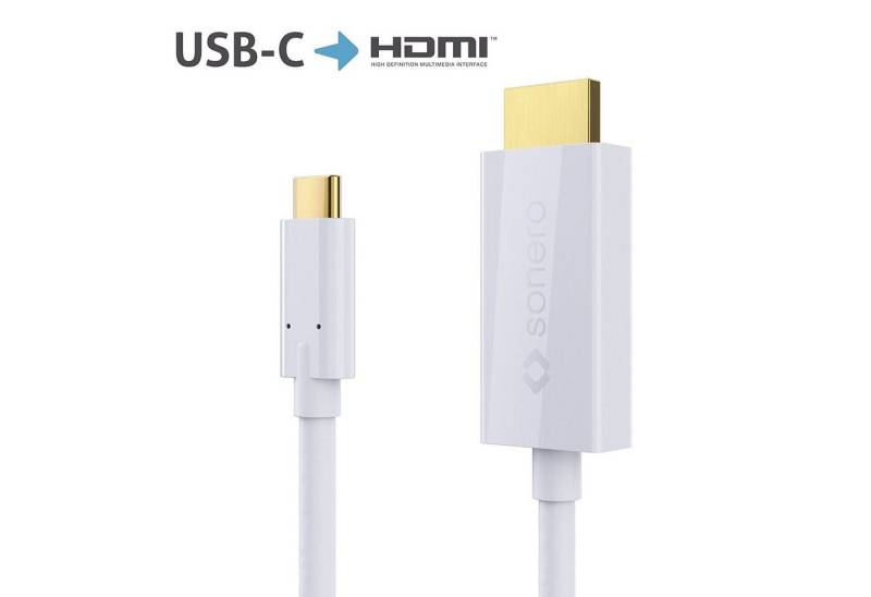 sonero sonero UCC011-020 USB-C auf HDMI 2.0 Kabel, 4K@60Hz mit 18Gbps, USB USB-Kabel von sonero