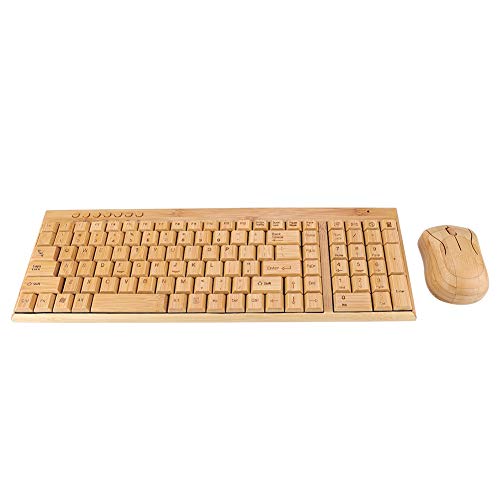 Elegante, coole, bequeme Tastatur, Bambus-Tastatur, für Windows, iOS, Android, Laptop, PC von soobu