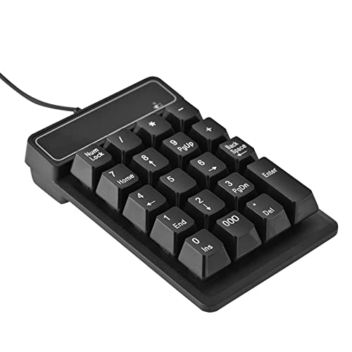 Kabelgebundene Zifferntastatur, ergonomischer Plug-and-Play-Nummernblock für Laptop, Desktop-PC von soobu