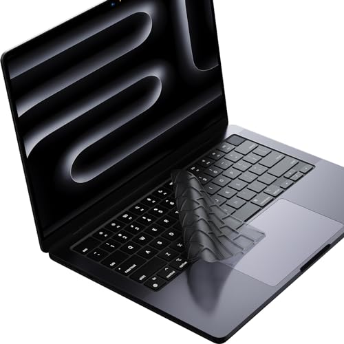 Soonjet Premium-Tastatur-Abdeckung, ultradünn, Tastatur-Schutzfolie für 2023 MacBook Air 15 Zoll M2 A2941, MacBook Pro 14 Zoll / 16 Zoll M3/M2/M1 A2918 A2992 A2991 A2779 A2442 A2780 A2480 5, MacBook von soonjet