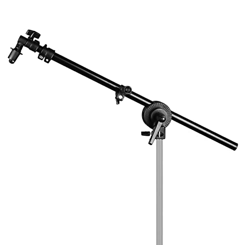 Reflektorhalter Ausziehbarer Auslegerarm 66-170cm, Ausziehbarem Halter für Reflektor Fotografie 360 Grad Swivel Reflector Holder Extendable Crossbar für Fotostudio Lichtstativ von soonpho