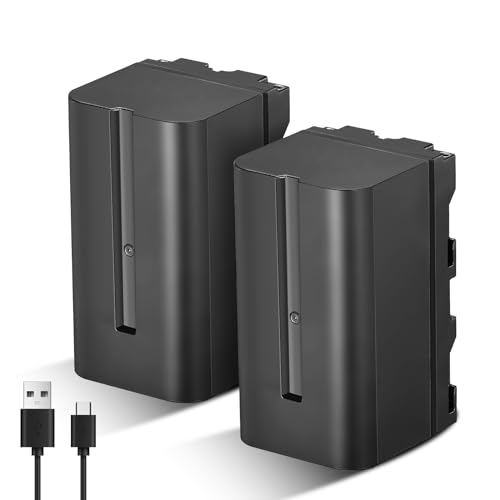 Soonpho 2-Pack Akku NP-F750 Ersatzakku 2 Stück Battery für Sony NP-F970 F960 F950 F770 F750 F570 F550 Kompatibel Godox VILTROX Neewer Camcorder/Monitor/Kamera Soonpho 2-Pack Akku NP-F750 Ersatzakku 2 Stück Battery für Sony NP-F970 F960 F950 F770 F750 F570 F550 Kompatibel Godox VILTROX Neewer Camcorder/Monitor/Kamera von soonpho