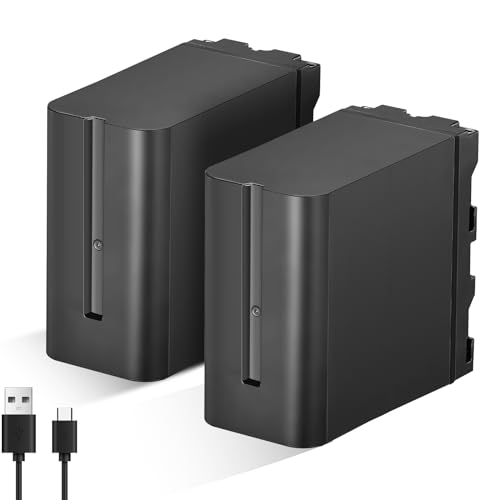 Soonpho 2-Pack Akku NP-F970 Ersatzakku 2 Stück Battery für Sony NP-F970 F960 F950 F770 F750 F570 F550 Kompatibel Godox VILTROX Neewer Camcorder/Monitor/Kamera Soonpho 2-Pack Akku NP-F970 Ersatzakku 2 Stück Battery für Sony NP-F970 F960 F950 F770 F750 F570 F550 Kompatibel Godox VILTROX Neewer Camcorder/Monitor/Kamera von soonpho
