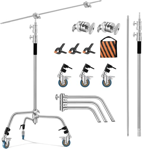 Soonpho C Stand 3m Edelstahl Heavy Duty mit Galgenstativ 330cm und 130cm Haltearm Kit,4 Grip Head Einstellbar,Lichtstativ,für,Softbox,Aufnahmestudio,Monolights,Fotoreflektoren,Flash,Kamera Soonpho C Stand 3m Edelstahl Heavy Duty mit Galgenstativ 330cm und 130cm Haltearm Kit,4 Grip Head Einstellbar,Lichtstativ,für,Softbox,Aufnahmestudio,Monolights,Fotoreflektoren,Flash,Kamera von soonpho