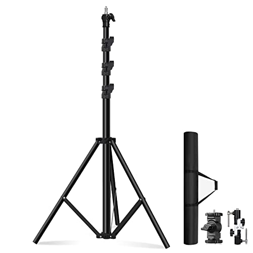Soonpho Lampenstativ 300cm Spring Buffer Lichtstativ,Rostfreier Stahl Blitzstativ Galgenstativ mit Aufbewahrungstasche und 1/4,3/8 Zoll Adapter für Studio Videoaufnahmen, Reflektor, Licht, Softbox Soonpho Lampenstativ 300cm Spring Buffer Lichtstativ,Rostfreier Stahl Blitzstativ Galgenstativ mit Aufbewahrungstasche und 1/4,3/8 Zoll Adapter für Studio Videoaufnahmen, Reflektor, Licht, Softbox von soonpho