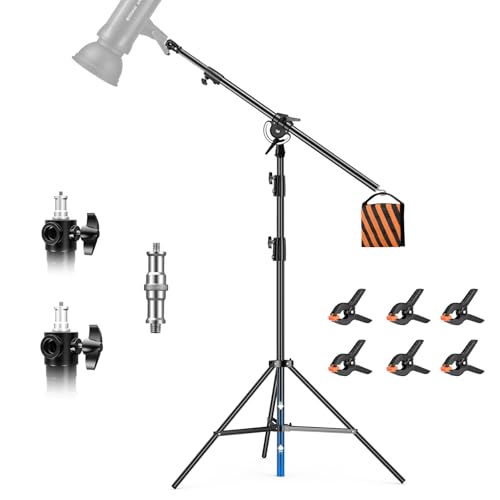 Soonpho Lichtstativ Aluminium Lampenstativ Galgenstativ Licht Beleuchtungsstativ Lichtständer 12.7ft/390cm mit 5.18ft/158cm Galgen und 2-Pack Sandsack für Softbox,Reflektoren,Fotografie Soonpho Lichtstativ Aluminium Lampenstativ Galgenstativ Licht Beleuchtungsstativ Lichtständer 12.7ft/390cm mit 5.18ft/158cm Galgen und 2-Pack Sandsack für Softbox,Reflektoren,Fotografie von soonpho