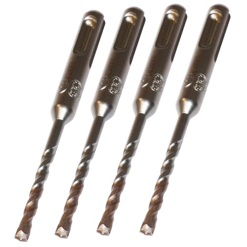 sopomarkt24 4x SDS Plus Hammerbohrer 5 x 110 mm – Steinbohrer & Betonbohrer mit Zentrierspitze – S4 4-fach Spirale – Made in Germany – für Beton, Mauerwerk & Naturstein – Ø 5 mm sopomarkt24 4x SDS Plus Hammerbohrer 5 x 110 mm – Steinbohrer & Betonbohrer mit Zentrierspitze – S4 4-fach Spirale – Made in Germany – für Beton, Mauerwerk & Naturstein – Ø 5 mm von sopomarkt24
