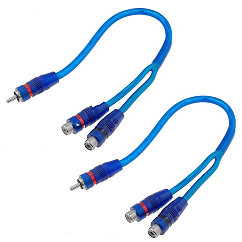 Sound-Way 2X Adapter Splitter Kabel RCA 2 weiblich, 1 männlich Audio kompatibel mit Sono von sound-way