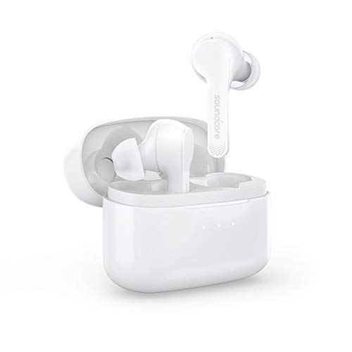 Soundcore Liberty Air Bluetooth Kopfhörer true wireless in Ear kabellos, mit Graphene-verstärktem Klang, 20 Stunden Akkulaufzeit, Dual-Mic und Bluetooth 5.0, für iPhone Samsung Huawei (Weiß) von soundcore
