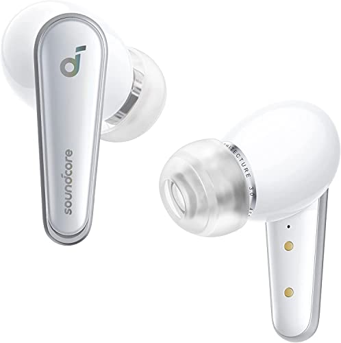 Soundcore by Anker Liberty 4, Bluetooth In-Ear Kopfhörer mit Noice Cancelling (ANC), ACAA 3.0, Duale dynamische Treiber für Herzfrequenzsensor（in Wolkengrau） (Generalüberholt) von soundcore