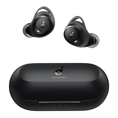 soundcore A1 In Ear Sport Bluetooth Kopfhörer, Wireless Earbuds mit Individuellem Sound, 35H Wiedergabe, Kabelloses Aufladen, USB-C Charging, IPX7 Wasserschutz, Tastensteuerung von soundcore